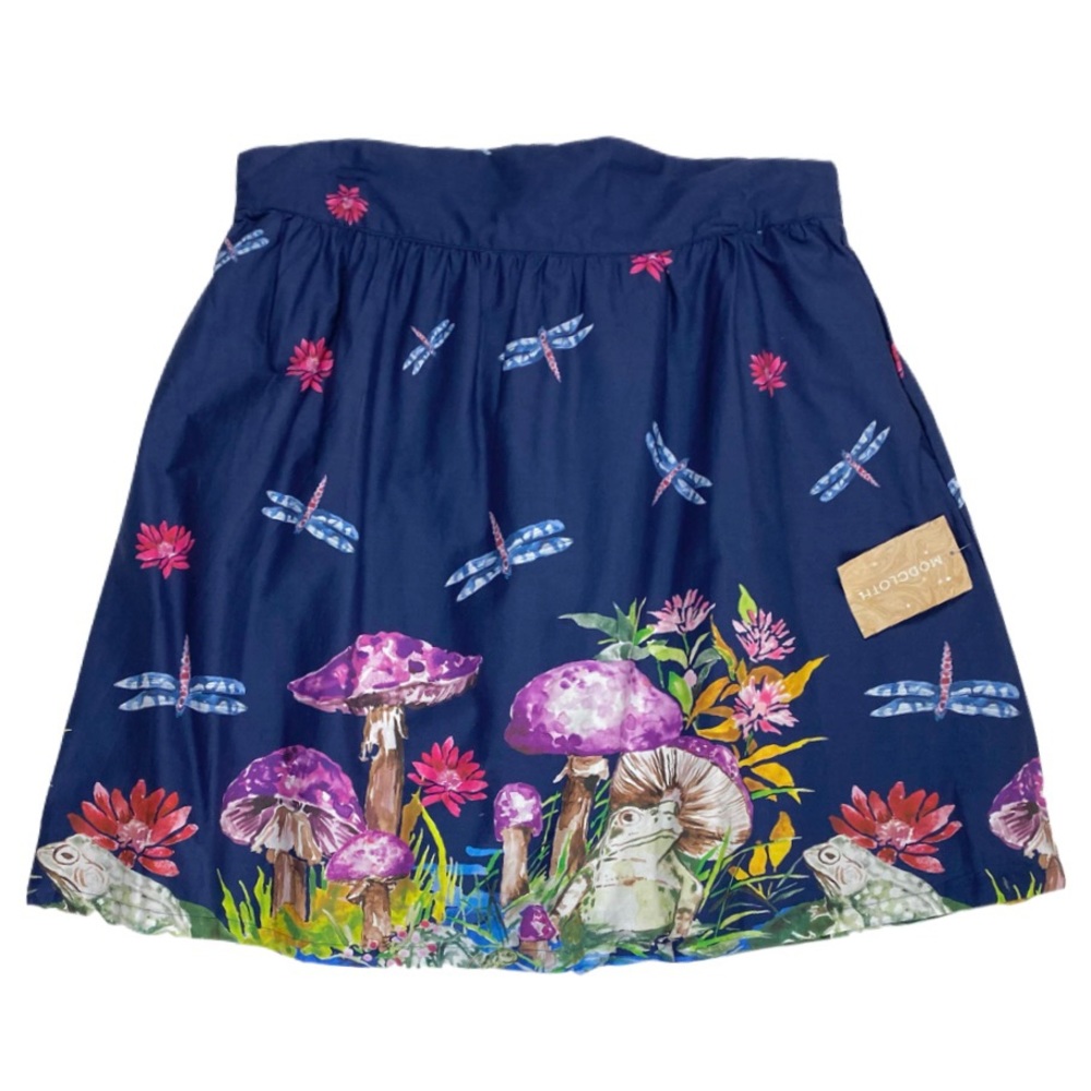 🍄ModCloth Study Style A-Line Skirt in Pond XL